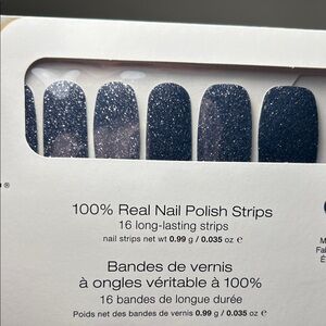 Color street moon river Glitter Nail Polish Strips